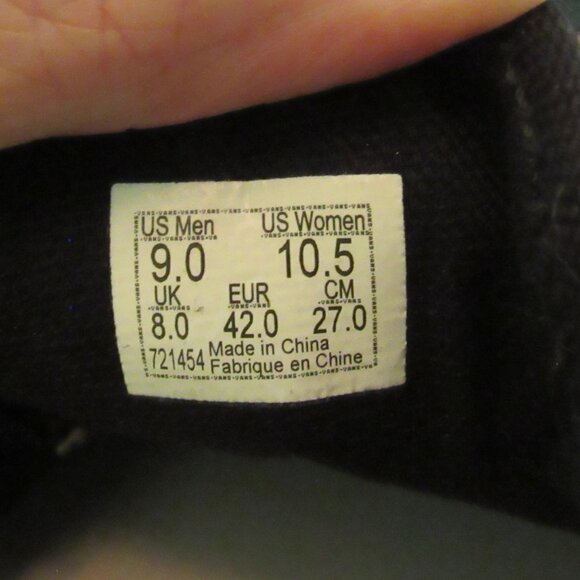 Vans Lavender and Black Leopard Print Sneakers Size 9 Ultracush Sole EUC - Picture 12 of 13